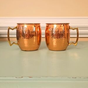 COPPER MUGS (2)